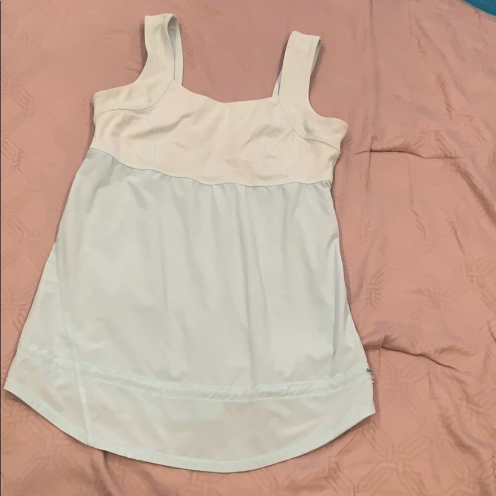 Lululemon light blue tank.